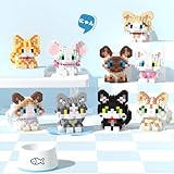 SeaRain ビルディングブロック 猫 ９つセット ねこ ミニブロック 動物 ブロック にゃんちゃん 子供 大人 向け DIY プレゼント 組み立て 贈り物