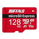 バッファロー SD Express対応microSDカード 128GB 【 Nintendo Switch2対応 】読込速度890MB/s UHS-I U3 V30 A1 Class10 RMSD-128GEXA/N