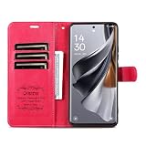 TIANDAFEIJIUB Etui na telefon Vivo S18 Pro w stylu portfela z klapką, skórzane etui na telefon, odporne na wstrząsy, do Vivo S18 Pro (różowo-czerwony)