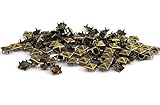 RuiLing 100pcs 10x10mm Pyramid Spike Nailheads 4 Prong Leathercraft Punk Rock Rivet Studs for...
