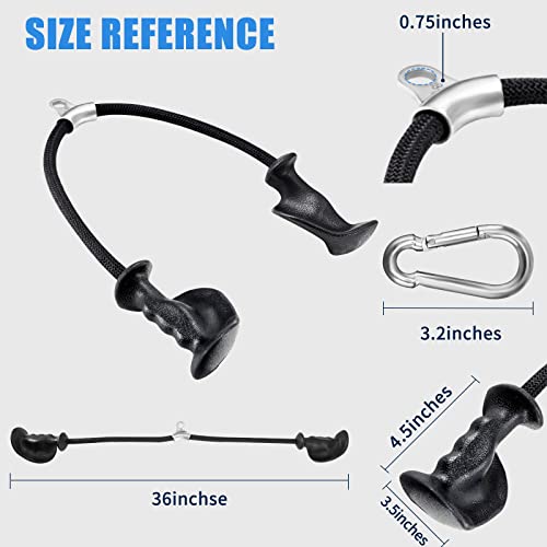 Hxd-Ergo Tricep Rope With Ergonomic Handles, 36 Inch Tricep Pull Down Rope For Cable Machine, Pulley System, Triceps Rope Cable Attachment For Gym, Home (Black) #TOP3