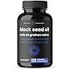 Black Seed Oil 1400mg | Organic Cold Pressed Black Cumin Seed Oil Capsules with Thymoquinone & Vitamin E | Black Seed Oil Organic Cold Pressed Supplement | 120 Vegan Softgels | 700mg Per Capsule