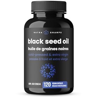 Black Seed Oil 1400mg | Organic Cold Pressed Black Cumin Seed Oil Capsules with Thymoquinone & Vitamin E | Black Seed Oil Organic Cold Pressed Supplement | 120 Vegan Softgels | 700mg Per Capsule