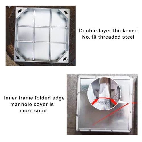 Tapa de limpieza de alcantarillado integrada en acero estructural premium 6