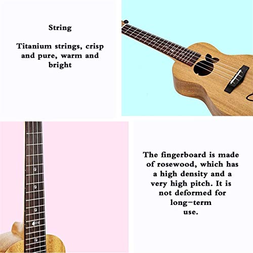 Ukelele Ukulele Beginner Electric Acoustic Concert Ukulele Solid Mahogany 26″ Beginners Starter Kit - Les Beatles, Paul McCartney, John Lennon, RIngo Starr, George Harrison Ukelele Ukulele Beginner Electric Acoustic Concert Ukulele Solid Mahogany 26" Beginners Starter Kit – Image 3