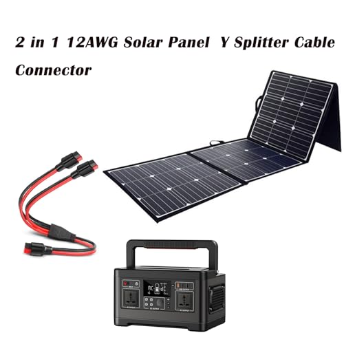 Lyshujli Cabo divisor Y Anderson 12AWG, cabo de extensão solar com conector Anderson Powerpole de 45