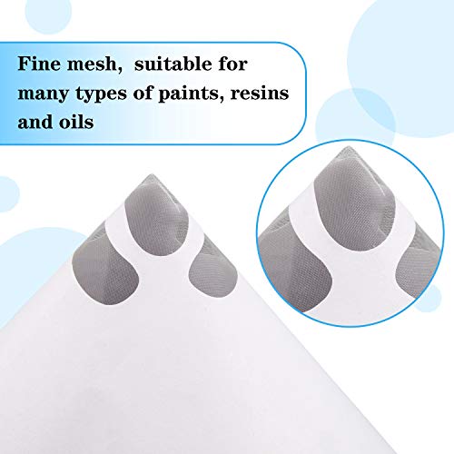 image for JANYUN 300 Pcs Paint Filter Strainer Resin Filter with 149 Micro Flow 