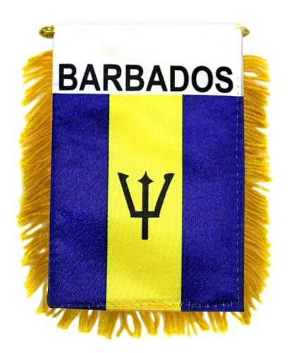 Barbados Mini Banner - International Country Pride Car Display