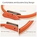 RYTMAT Pilates Ring 14.7 Inch Magic Fitness Circle Durable TPE Padded Handles Exercise Equipment for Toning Strengthening Thigh Abs, Legs and Arms (Orange)