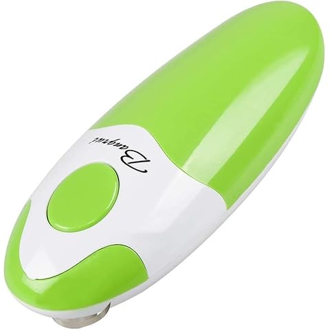 Kitchen Automatic Safety Cordless One Tin Touch Electric Can Opener& Bangrui Professional Electric Can Opener.One-Touch Switch .Smooth can Edge.Being Friendly to Left-Hander and arthritics!(Green) Cover