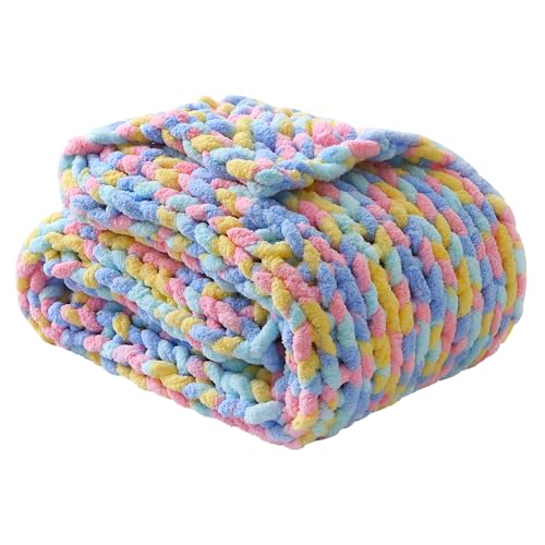 Mooreeke Chunky Knit Blanket 50'x60' Soft Washable...