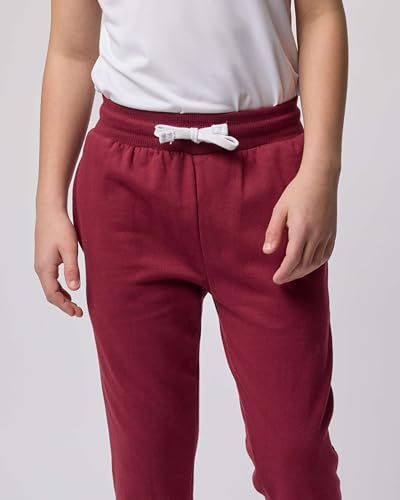 Real Essentials 3 Pack: Boys' Cotton Fleece Jogger Sweatpants - Active Athletic Youth Pants for Teens with Pockets4