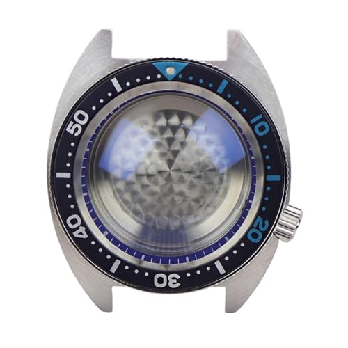 1pc �u���b�N/�V���o�[ 41 �~�����[�g���������v�P�[�X�C�����i�T�t�@�C�A�N���X�^�� NH35 NH36 NH34 NH38 NH70 �^�� 28.5 �~�����[�g���_�C����(Blue chapter ring 77)