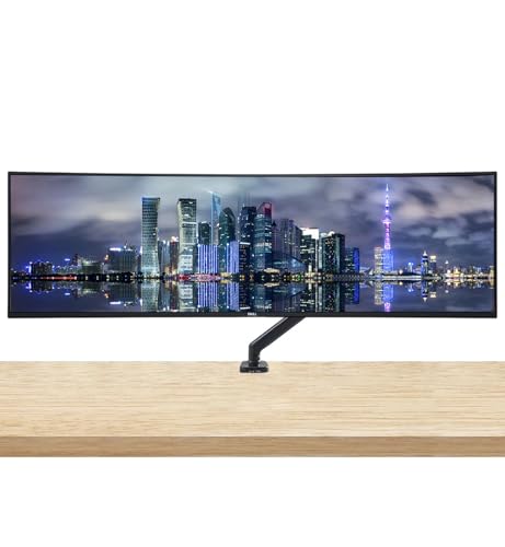 Image of Dell U4924DW Curved 49-inch 1440P 5K Dual Quad HD 60Hz 5ms UltraSharp Monitor, Full Dock, IPS, HDMI, DisplayPort, USB Hub, USB-C, Ethernet, Speakers and Desk Mount Monitor Stand (Renewed)