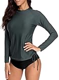 beautyin Womens Long Sleeve Rashguard Swimwear UPF 50+ Rash Guard Athletic Tops