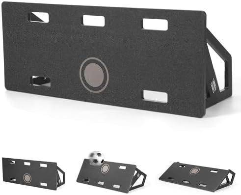 WARMOUNTS Large Soccer Rebounder Board, 3 Adjustable Angles Soccer Kick Back Trainer Board with 2 Sandbags, Portable Soccer Wall Rebounder for Control, Passing and Shooting Practice (40” x 16”)