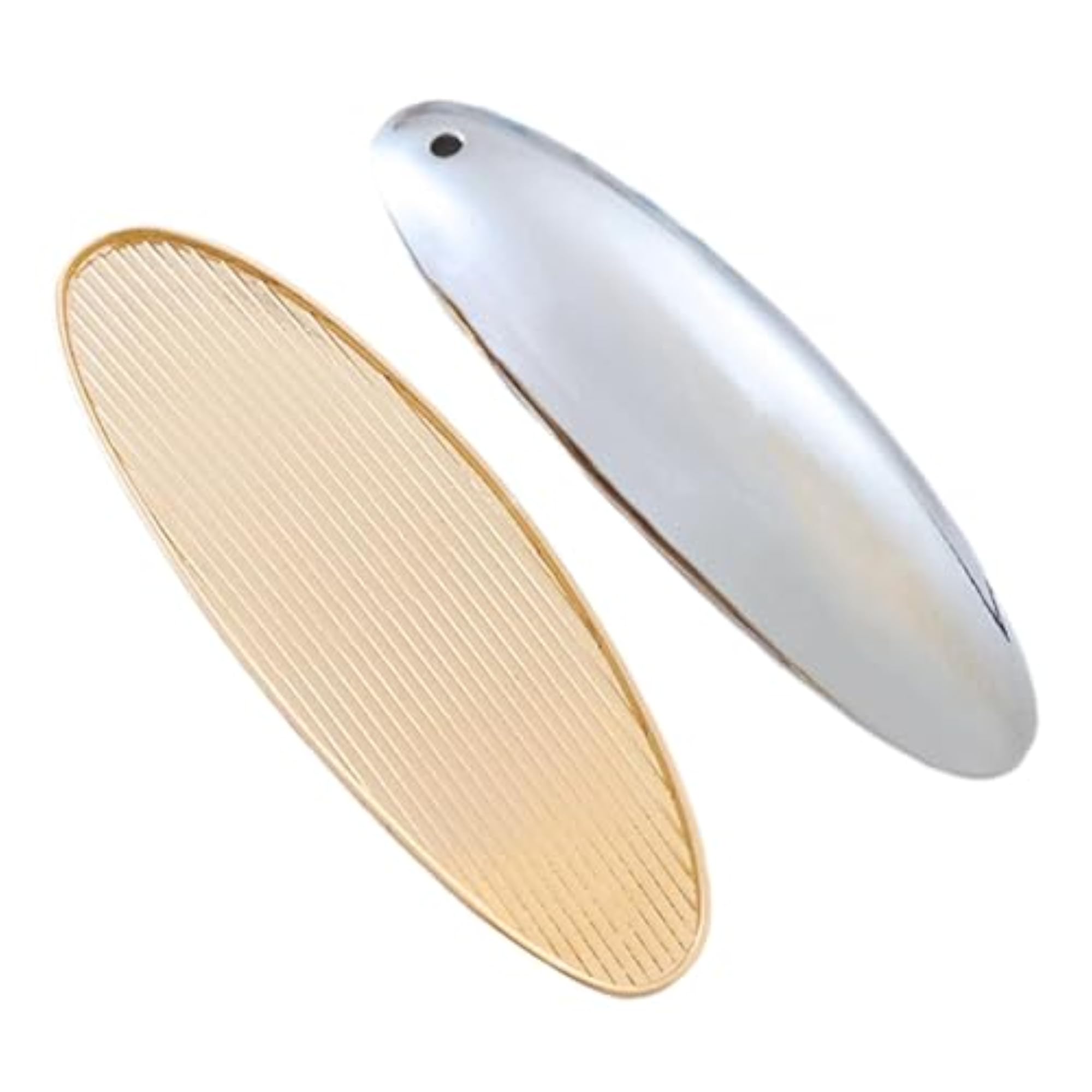2 Pieces Classic Hair Barrettes for Women, Bright Gold
