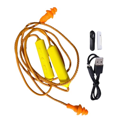 Auriculares Con Tapón Para Los Oídos Para El Trabajo | Auriculares Con Banda ?ara El Cuello, Áuriculares De Trabajo Çon Cancelación De Ruido, Resistentes Al Agua Y ?on Batería ?e 12 Horas, P?ara Prote