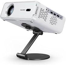 EAZZE D1 Smart Projector with Foldable Stand, Dolby Audio, NetfIix Official, Auto Focus & Keystone, Native 1080P Movie, Portable Outdoor Mini Projector