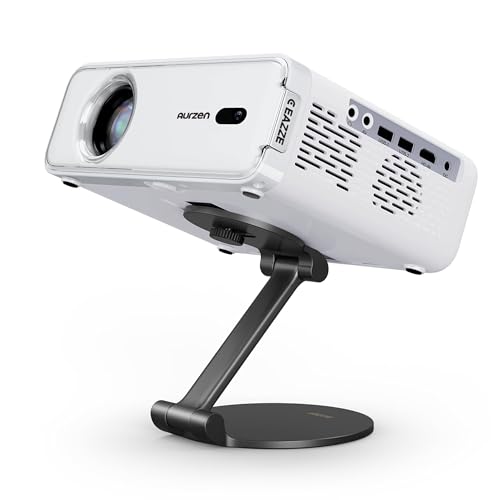 Image of EAZZE D1 Smart Projector with Foldable Stand, Dolby Audio, NetfIix Official, Auto Focus & Keystone, Native 1080P Movie, Portable Outdoor Mini Projector