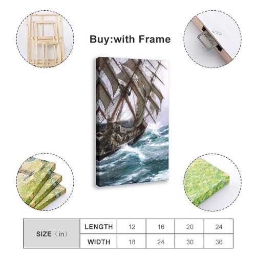 Impression Wind in The Rigging Montague Dawson décoration murale premium - 2