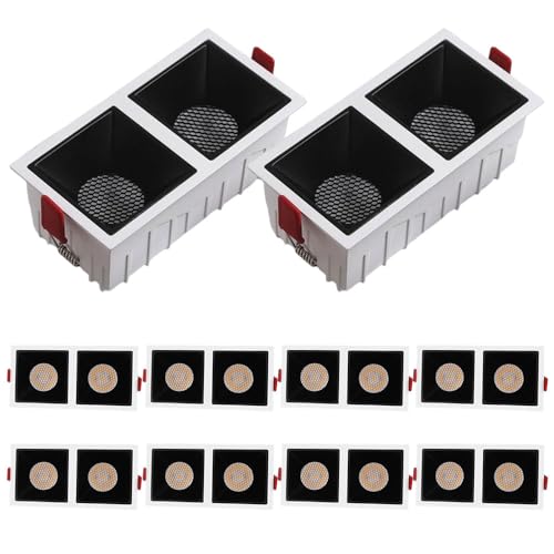 Spot LED encastrable double tête 12W pour éviter l'éblouissement