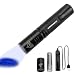 LUMENSHOOTER UV365 High Power Rechargeable Ultraviolet Flashlight 365nm 395nm Interchangeable Blacklight for UV Glue Curing, Scorpion Hunting,Rocks and Mineral Glowing,Bed Bug,Dry Stains,Pet Urine