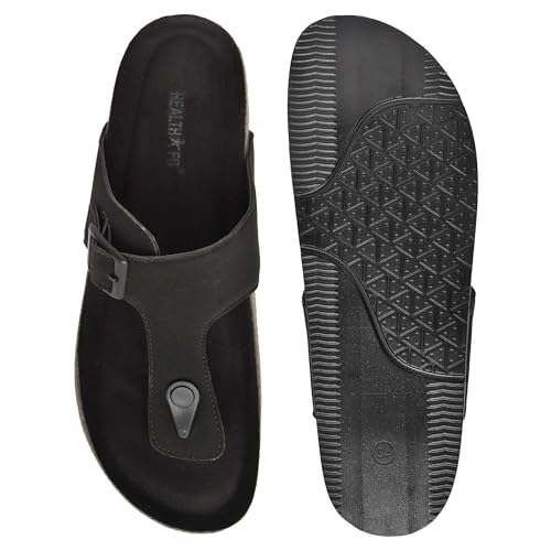 Image of HEALTH FIT Comfortable & LightWeight | Fashionable & Everyday Stylish & Durable Design Slip-on Style Flip Flops for Gents HF3078