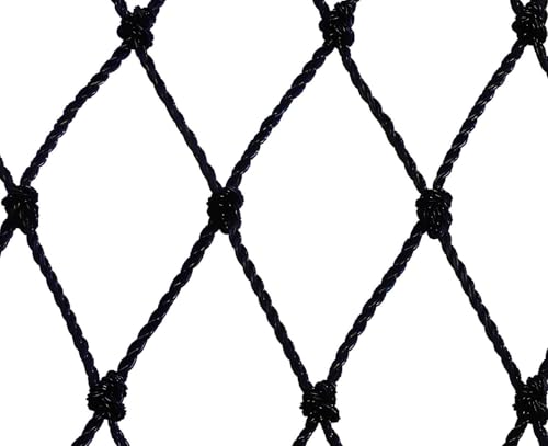 Filet de volière - Maille de 60mm Noir 10m x 10m