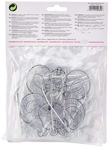 Baker Ross ET811 Glasmalerei Käfer Sonnenfänger Windspiele (3 Stück) Marienkäfer, Biene und Schmetterling für Kinder zum Dekorieren, Basteln, Sortiert