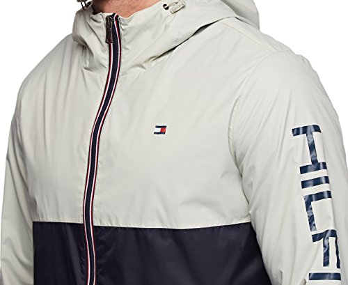 Image of Tommy Hilfiger Men's Lightweight Active Water Resistant Hooded Rain Jacket