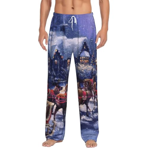 Pantalon de nuit polaire homme motif cerf un cadeau de Noël parfait