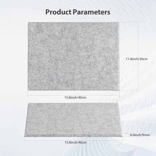 Image of 12 Pack Rectangle Acoustic Panels Self Adhesive Sound Proof Foam
