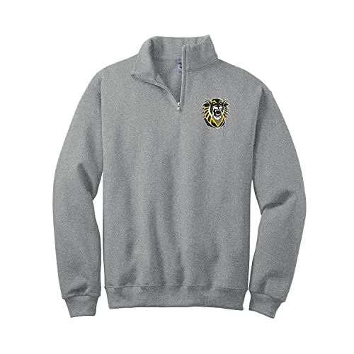 Fort Hays State University Quarter Zip Sweatshirt - FHSU Tigers Cadet Collar Pullover Sweater - Tigers Spiritwear