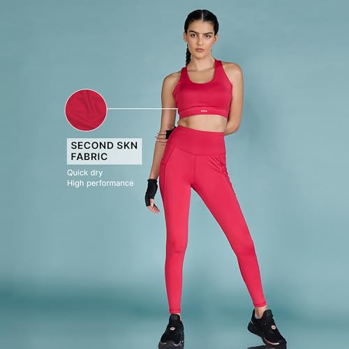 Image of Kica Mid-Impact Strappy Sports Bra with Removable Pads in KICASKN Fabric