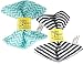 Baby Paper – 2 Pack of Crinkly, Sensory Toys, Black & White Stripe, Turquoise Zig Zag