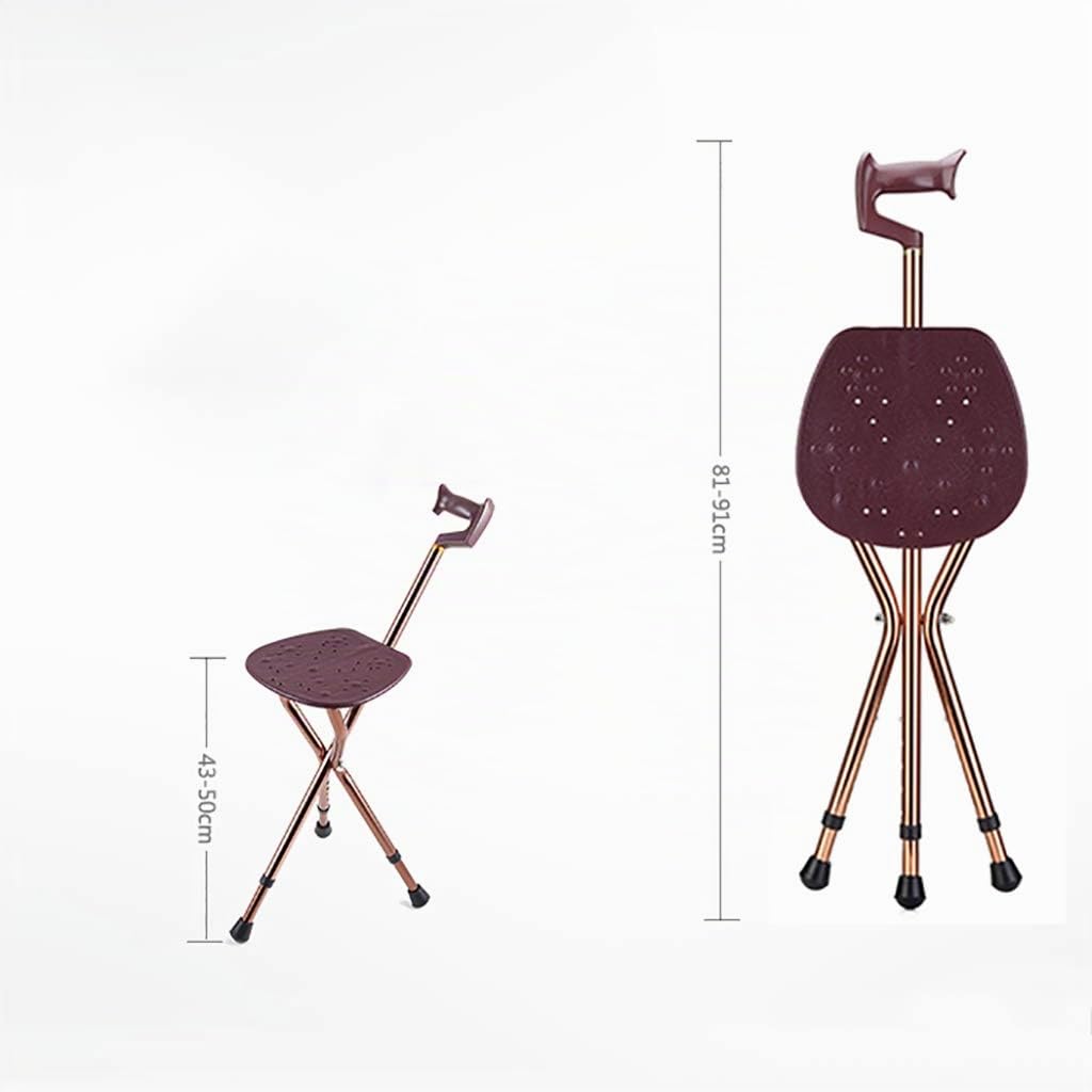 Canne De Siège Pliante, Capacité De 200 Kg, Canne Légère Et Réglable, Idéale pour Les Voyages Extérieurs, Les Événements Et La Marche des Personnes Âgées