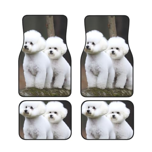 Tapis de sol de voiture pour voyager en famille, lot de 4 tapis universels toutes saisons