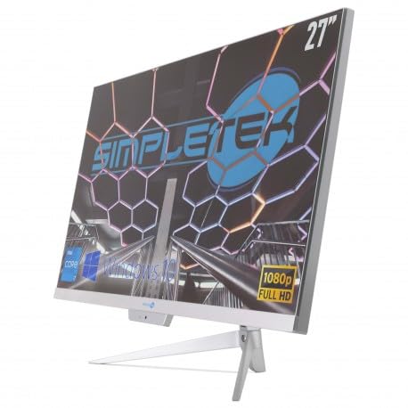 SIMPLETEK PC All in One RGB Core i7 Windows 10 Pro 27" Full HD RAM 16 GB SSD 2 TB | Webcam Integrata, WiFi5, Bluetooth | Computer Fisso Desktop