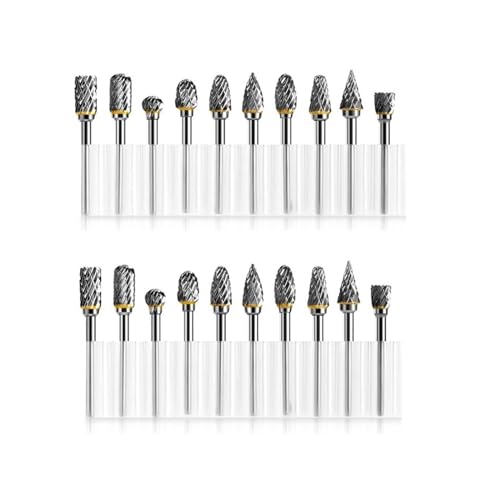 10 piezas fresas de carburo de tungsteno diamante doble miniatura 1