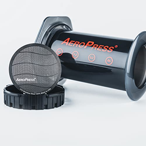 AeroPress Stainless Steel Reusable Filter - Metal Coffee Filter for AeroPress Original & AeroPress Go Coffee Makers AeroPress Stainless Steel Reusable Filter - Metal Coffee Filter for AeroPress Original & AeroPress Go Coffee Makers