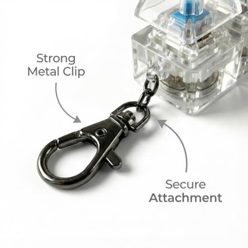 Image of Metal Keychain with Carabiner Clip | Portable Key Ring Holder | Heavy Duty Key chain Charm | Everyday Carry Key Accessory for Men Women | Gift for Car & Bike Keys