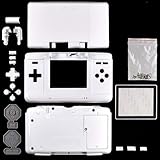 Replacement Full Housing Case Cover Shell + Screwdriver Kit for NDS Console (White)