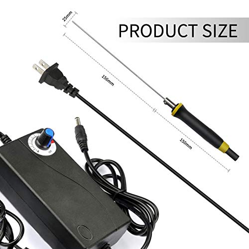 Schaumschneider Hot Knife Elektrisches Styropor-Schneidestift-Werkzeug 100-240V 36W Heißdraht-Schaumschneidemaschine Hot Pen 15CM 662 (Langzeiterhitzung kontinuierlich für 8 Stunden) - Image 3