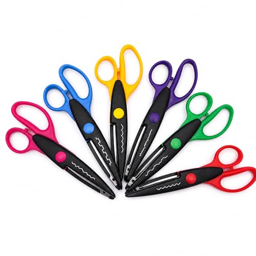 LumaKid Craft Scissors Set Pattern Cutters for Scrapbooking Paper Crafts