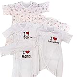 アイラブパパママ 317754 肌着５点セット 肌着 男の子 女の子 ピンク サックス プレゼント 綿１００％ ガーゼパイル素材 I love papa mama (サックス)