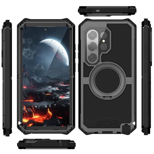 Étui Samsung Galaxy S26 Ultra antichoc en aluminium avec béquille 360 robuste