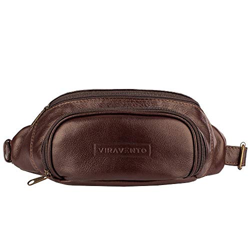 Pochete masculina de couro Igor - Café