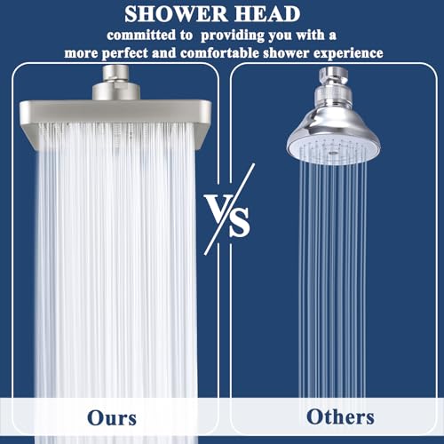 Eolax EL630BN High Pressure Rainfall Showerhead, 6-Inch Square Fixed Showerhead thumb #5
