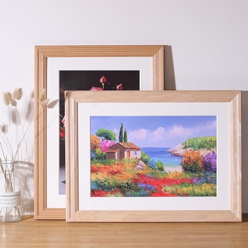 QINGYIWL 20 Stück Passepartout 20x30 cm Außen Innen 14x19 cm, Passepartout Karton, Paspartourahmen Bild Foto Rahmen Halterungen für Fotos Bilder Kunstdrucken Bild Display Kunstwerk oder Gemälde
